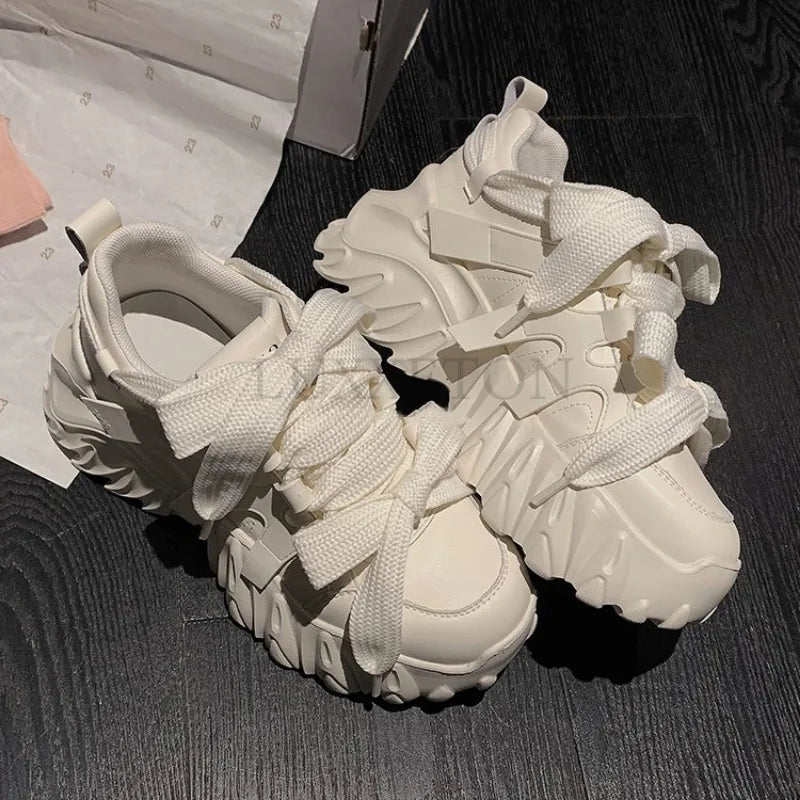 Lace-up Vulcanized Shoes