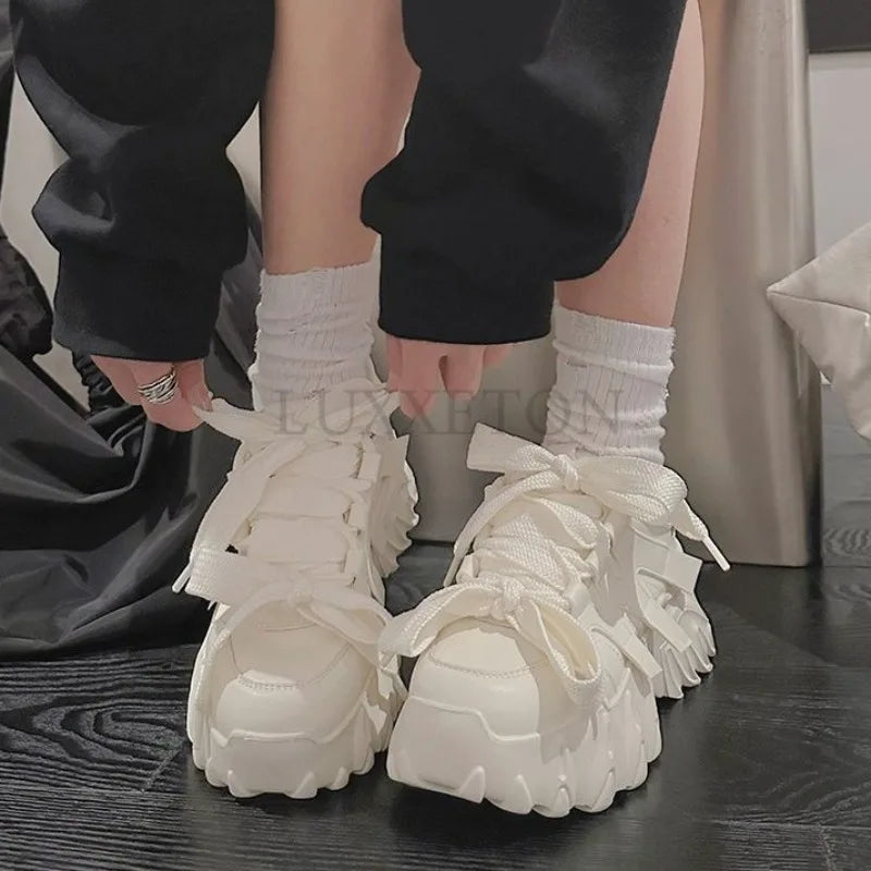 Lace-up Vulcanized Shoes